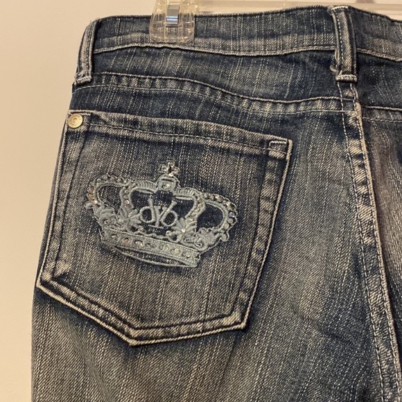 Size 8 Victoria Beckham for Rock & Republic Y2K Vintage Flare Denim Jeans - Picture 10 of 10